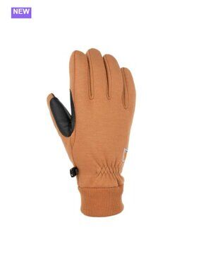 Wind Fighter Thermal-Lined Fleece Touch-Sensitive Knit Cuff Gloves